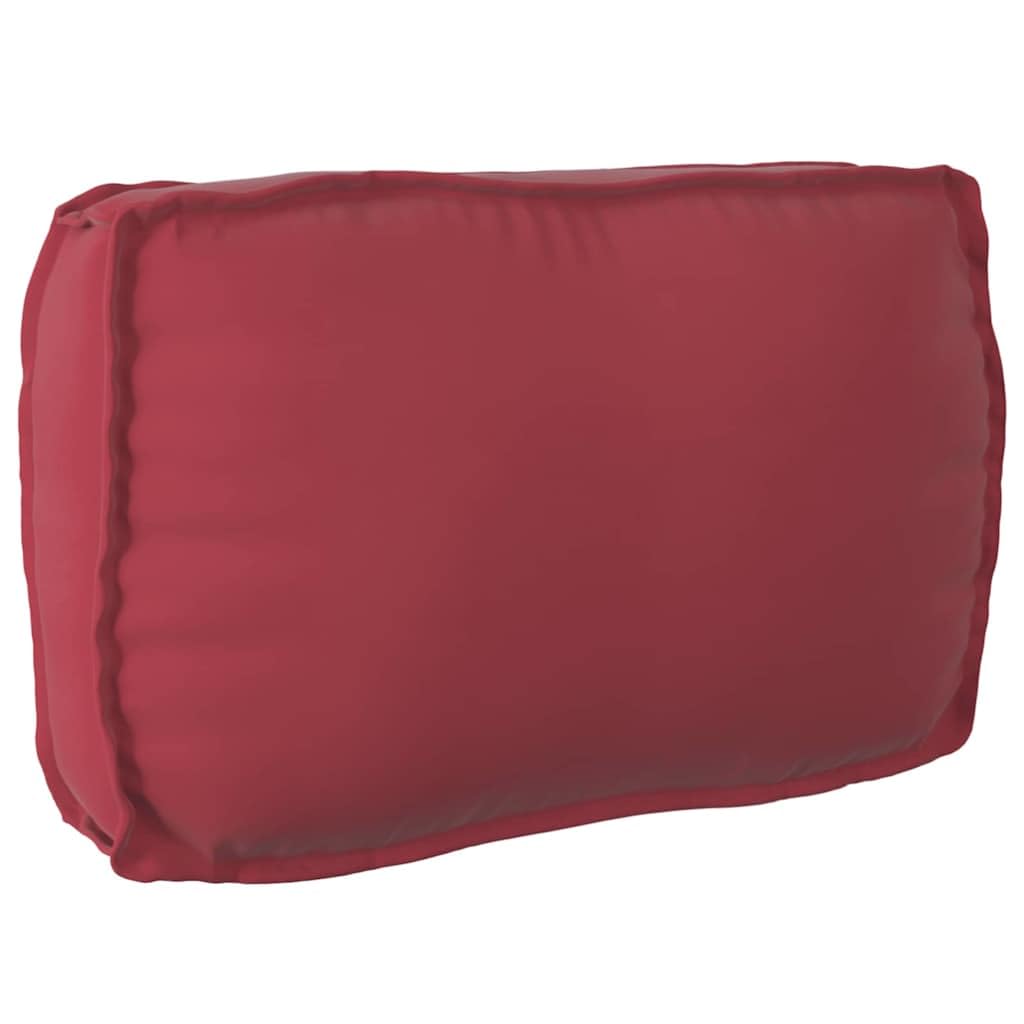 Coussin rectangulaire 70x40 bordeaux pour grand dossier de canapé de jardin et salon