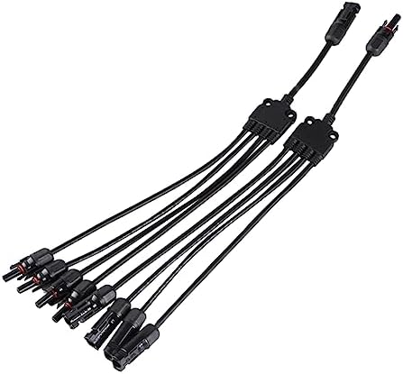 FONDOTIN 1Pc Component Cable photovoltaic connectors Cable connectors Solar Cable Extension Solar Parallel Connector Solar Power connectors Photovoltaic Adapter Battery Male Plug