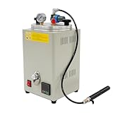 Mqwdxzfes Wachs-Injektionsmaschine, Wachsgussmaschine mit digitaler Temperaturregelung & Druckmesser, Aluminiumlegierung Wachsschmelzgerät, Vakuum-Wachs-Injektor für Schmuckherstellung Kerzenbasteln