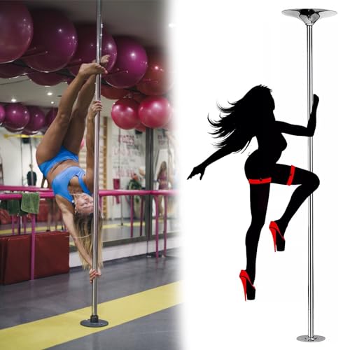 Barre de pole dance à fixation permanente pour plafond très haut et fitness à domicile
