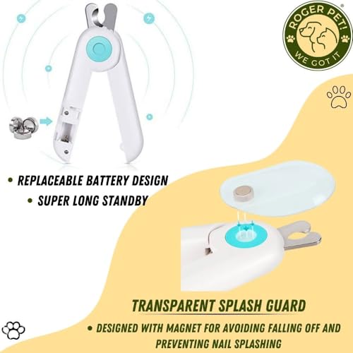 Roger-Pet-Professional-Cat-Nail-Clipper-and-Dog-Nail-Clippers-Pet-Best-Nail-Clippers-Nail-Trimmers-and-Nail-File-for-Claw-Care-Pet-Supplies-with-LED-Light-for-Avoiding-Over-Cutting