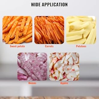 VEVOR Commercial Vegetable Fruit Chopper 1/4" Blade Heavy Duty Professional Food Dicer Kattex French Fry Cutter Onion Slicer Stainless Steel for Peppers Potato Mushroom