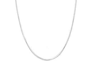 925 Sterling Silver necklace Round Snake silver Chain Necklace