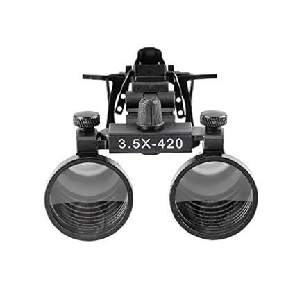 3.5X 420mm Dental Binocular Loupes DY-110 Metal Clip Type Medical Magnifier Surgical Optical Glass