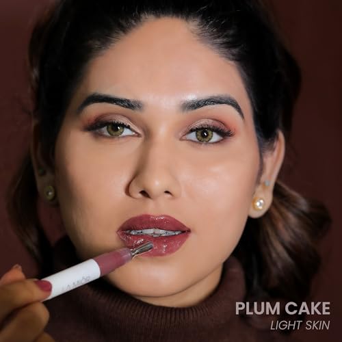 Image of Peptide Glaze Lip Balm - Plum Cake | 3-in-1 Formula for Glossy Shine, Healing, and Nourishment | Pillowy-Soft Lips | Nourishes Dry Skin | Real Reviews, Juicy Results!