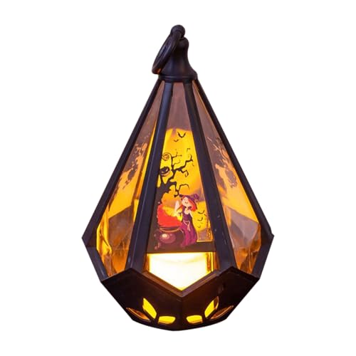 Decoración de Halloween con farolillos - Luces espeluznantes de mano de bruja de castillo,| Lámpara infantil a pilas para césped, , porche, fiesta, camping, casa, patio, jardín, decoración