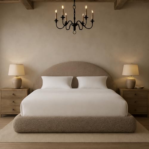 Cloud Frame Round Bed – Washable Cover - Soft Upholstered