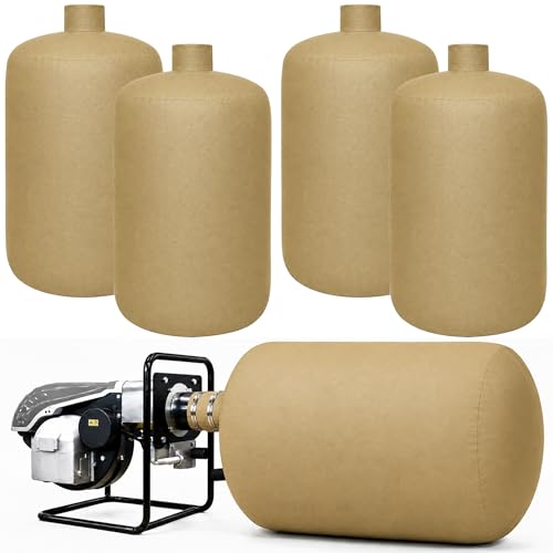 4 Pcs Insulation Removal Vacuum Bag Compatible with Insulation Hoses Khaki