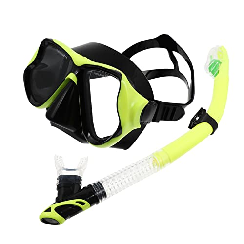 Balacoo -in-one Snorkeling Set for Adults Mask Snorkel and Fins Comfortable for Extended Use