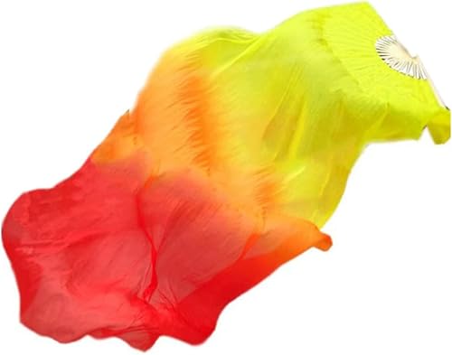 Miniatura 2 de KUYYFDS Velo para fanáticos de la danza del vientre, banderas de alabanza de danza, abanico de danza de danza de 4.9 ft, abanicos largos de seda de