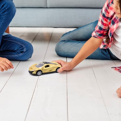 Image of ADITI TOYS Die Cast Car for Kids Alloy Metal Pull Back Car Toy Car Toy Vehicle with Openable Doors & LED Lights Car for Kids Collectible Toy Vehicle Gift for Kids Boys Girls BIS Approved (Gold)