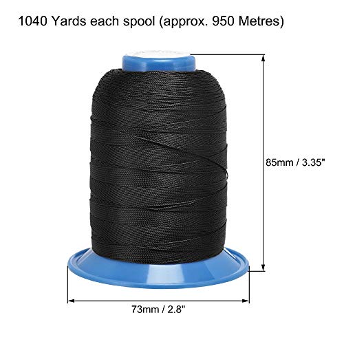 Hilo de poliéster para costura 870 yardas 2 piezas miniatura 2