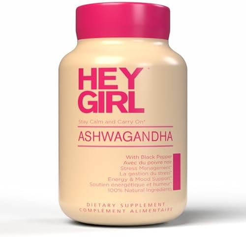 Ashwagandha 1005 mg Ashwagandha Root Powder with Black Pepper Extract 120 Capsule By Hey Girl Nutrition