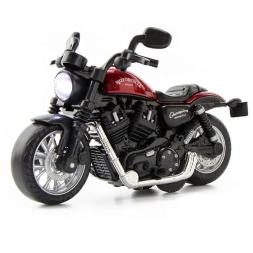 Image of Die-cast Alloy Motorbikes for Kids 1:14 Scale Alloy Model Bikes Pull Back Toys Suitable for 3+ Years Boys and Girls Multicolor (Pack of 1)【Colors as Per Stock】 (Motorbike 1:14)