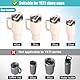 6 Stück Wiederverwendbare Strohhalme für Yeti 42 Oz, 35 Oz, 26 Oz, 25 Oz, Tumbler Straw Cup Stanley 30 Oz für Smoothies Shakes Gefrorene Getränke Teesäfte