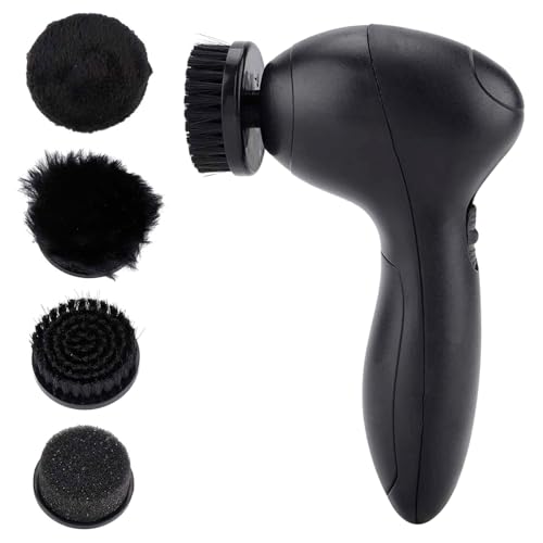 Kit de Limpieza de Zapatos Eléctrico, Cepillo Limpiador de Zapatos Eléctrico Portátil Kit de Cuidado de Limpiador de Cuero Inalámbrico para Bolsas de Zapatos Sofá