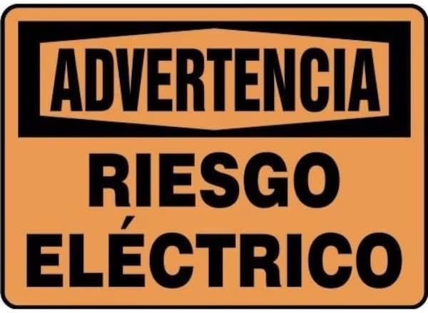 WARNING Safety Sign ELECTRICAL HAZARD, Mfr: SHMELC329XP-A