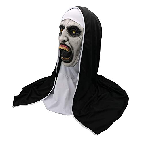 XXLYY Halloween Cosplay Costume Maintenant pour Les Femmes Masque Maintenant, avec Voile, Masque Zombie Effrayant,Halloween Maske Cover