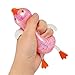 Glitter Cute Duck Squishy Sugar Stress Ball,Soft Duck Stress Relief Sugar Ball Squishy Ultra Squishy and Moldable Slow Rise Relaxing Sensory Fidget Stress for Anxiety Relief (Pink)