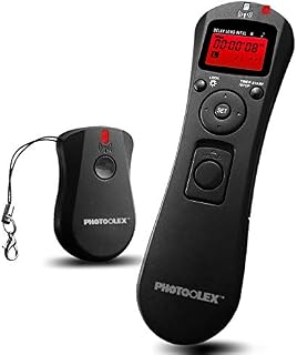 PHOTOOLEX Wireless Shutter Release Timer Remote Control T720S, Intervalometer Controller LCD Camera Remote for Sony Alpha A6000 A5100 A6500 A6400 A6300 A7 A7 II A7 III A7S A7S II A9 RX100 VI V VA IV