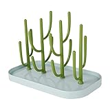 SHxxyljh Baby Essentials,Bottle Drying Rack,Baby Bottle Drying Rack,Drying Rack for Kitchen Counter,Detachable Bottle Dryer Holder with Base.for Nipples,Cups,Pump Parts and Accessories(Green)