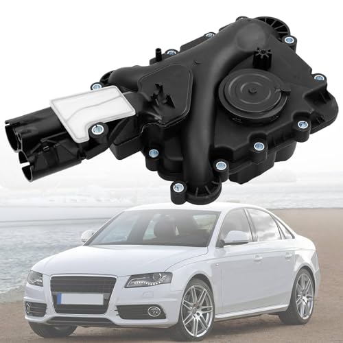 Engine Crankcase Vent Valve Oil Separator Compatible with 2005-2015 Audi A4 A5 A6 A7 A8 Q5 2.4L 2.8L 3.2L, Valve Engine Crankcase Vent Replaces06E-103-547 06E103547E 06E103547P 06E103547A