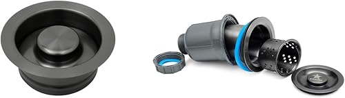 Miniatura 9 de STARSTAR Tapón de brida para fregadero de cocina, brida de eliminación de basura para ajuste orificio de drenaje estándar de fregadero de 3-12