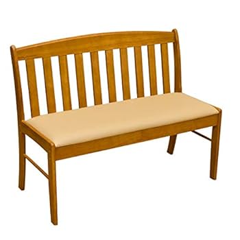 Amazon.co.jp: ダイニングベンチチェア 【背もたれあり 幅102cm