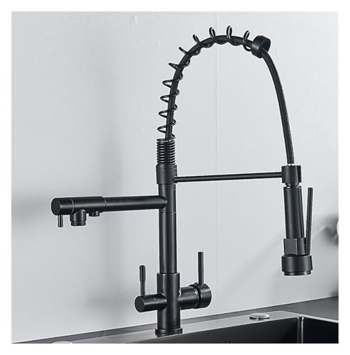Robinet filtrant de cuisine avec douchette rétractable pour une eau pure au quotidien
