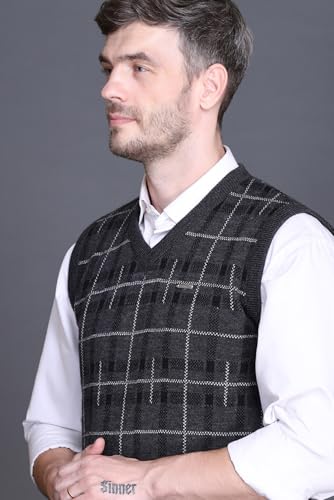Image of GODFREY Half Sweater for Man Winter Pullover - Sleeveless Men Sweaters