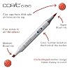 Copic Ciao, Alcohol Markers, 6 Colors Dual Brush Tip Art Marker for Adults/Teen Artists & Creators, Permanent Blendable Sketch Markers for Coloring Drawing & Illustration Art - Bright Color Set