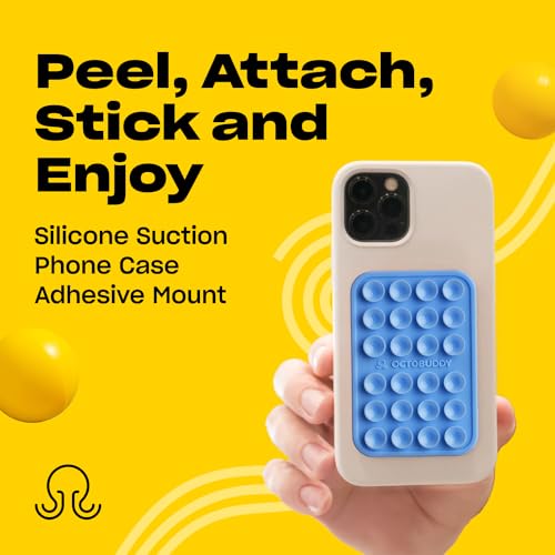 image for OCTOBUDDY Classic - Silicone Suction Phone Case Adhesive Mount - Hands