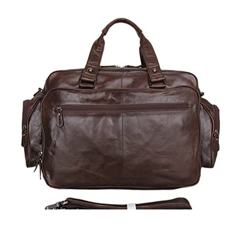 Sacoche ordinateur cuir véritable marron mallette luxe
