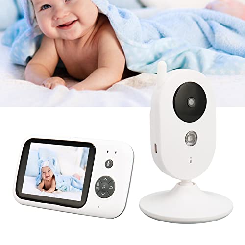 Monitor de bebê Com Vídeo, Monitor de bebê Com Visão Noturna, Suporte Wi-Fi, áudio de 2 Vias, Conver