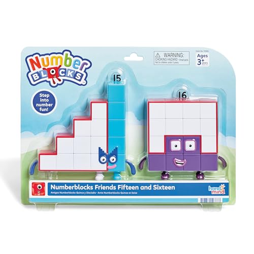 hand2mind Numberblocks Friends Fifteen and Sixteen Figure Set