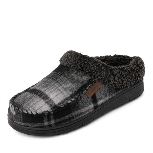 Image of Dearfoams Men's Brendan Indoor /Outdoor Breathable Memory Foam Clog House Shoe with Wide Widths Slipper