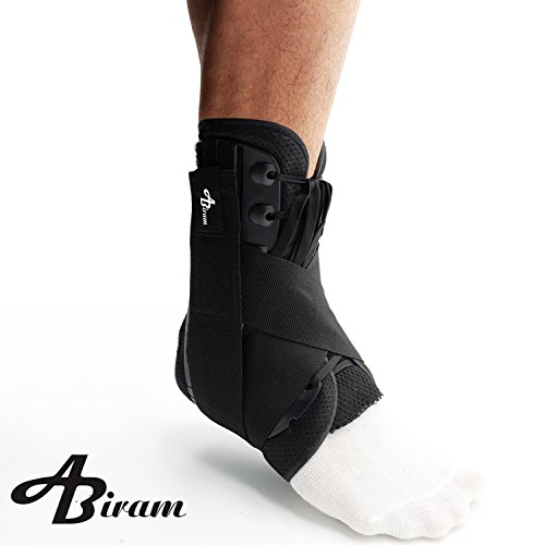 Ankle Brace Lace Up Compression Strap - Elastic Support & Adjustable Stabilizers Support