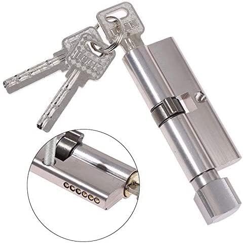 シリンダー、サムターンドアロックサムターンユーロシリンダーロック、ロックシリンダー70 * 29mmドアシリンダーロックバイアス70