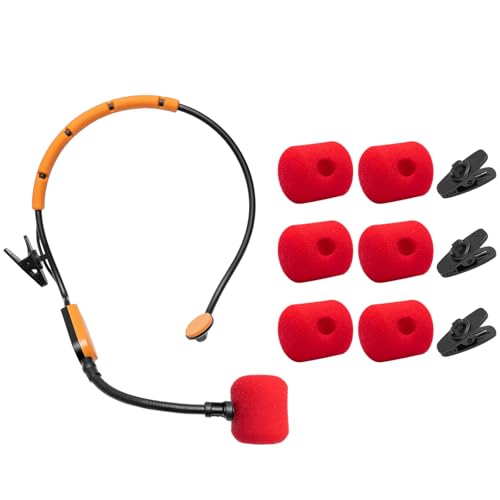 Housse de micro SM31 rouge pour cours de fitness et de zumba intenses