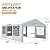 Raysfung 20 x 20Ft Party Tent Heavy Duty, Outdoor Wedding Tent with Removable Sidewalls, Event Gazebo Shelters Canopy for Party