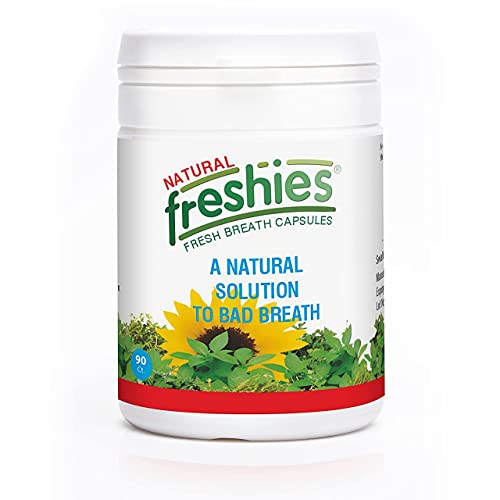 Freshies Gel Capsules for Bad Breath- Organic Peppermint and Parsley Oil Stomach Mint Breath Fresheners- Keto Friendly- Fresh Breath for 3+ hours- 90 count