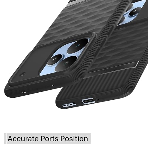 Image of Shockproof Case for Realme P4 Pro 5G | Full Camera Protection | TPU Flexible Back Cover for Realme P4 Pro 5G (Matte Black)