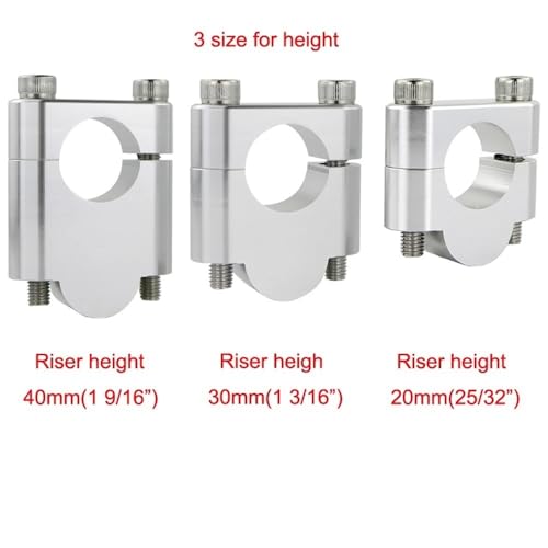 Kit Élévateur Guidon Moto Pinces 22mm Corrige la Position CRF - 4