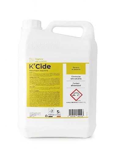 Détartrant Acide Professionnel 5L K'CIDE – Bidon Nettoyant Anticalcaire Puissant pour Lave-Vaisselle, Machine à Laver, Appareils Professionnels – Élimine Tartre & Résidus Tenaces