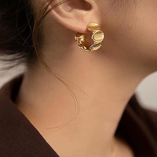 Boucles d'oreilles en C légères finie la douleur aux oreilles