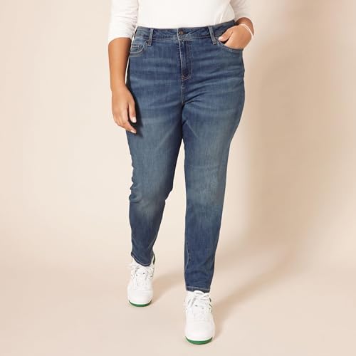 Image of Amazon Essentials Women's High-Rise Skinny Jeans with Stretch, 5-Pocket Styling, 3 Inseam Lengths - Discontinued Colors