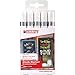 Produktbild edding 4095 Kreidemarker Set - weiß - 5 Kreidestifte - Rundspitze 2-3 mm - Kreidestift für Tafel abwischbar - zum Beschriften von Fenster, Glas, Spiegel - Tafelstift mit deckenden Farben