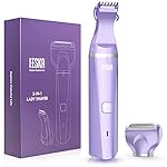 EESKA Bikini Trimmer for Women, 2-in-1 Rechargeable Womens Electric Shaver Pubic Hair Trimmer for Legs Arm and Bikini…