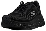 Skechers Women's Max Cushioning Elite - Galaxy Burst Shoes, Black/Grey, 8 M US