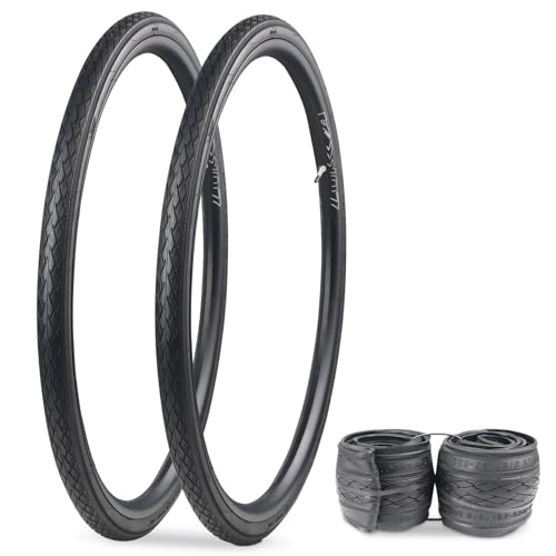 WEEROCK 700C Bike Tire 2 Pack 700 X 35C Bicycle Tires for Road Bicycle Gravel Bike Black Foldable Replacement Tyres